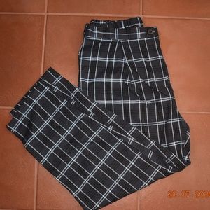 Blue Plaid Women's Pants